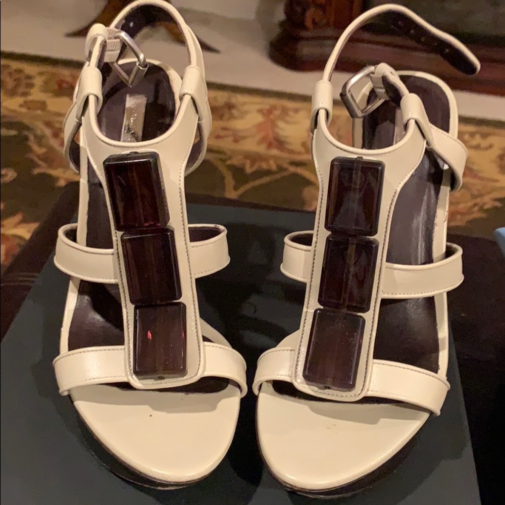 Calvin Klein Collection platform sandals